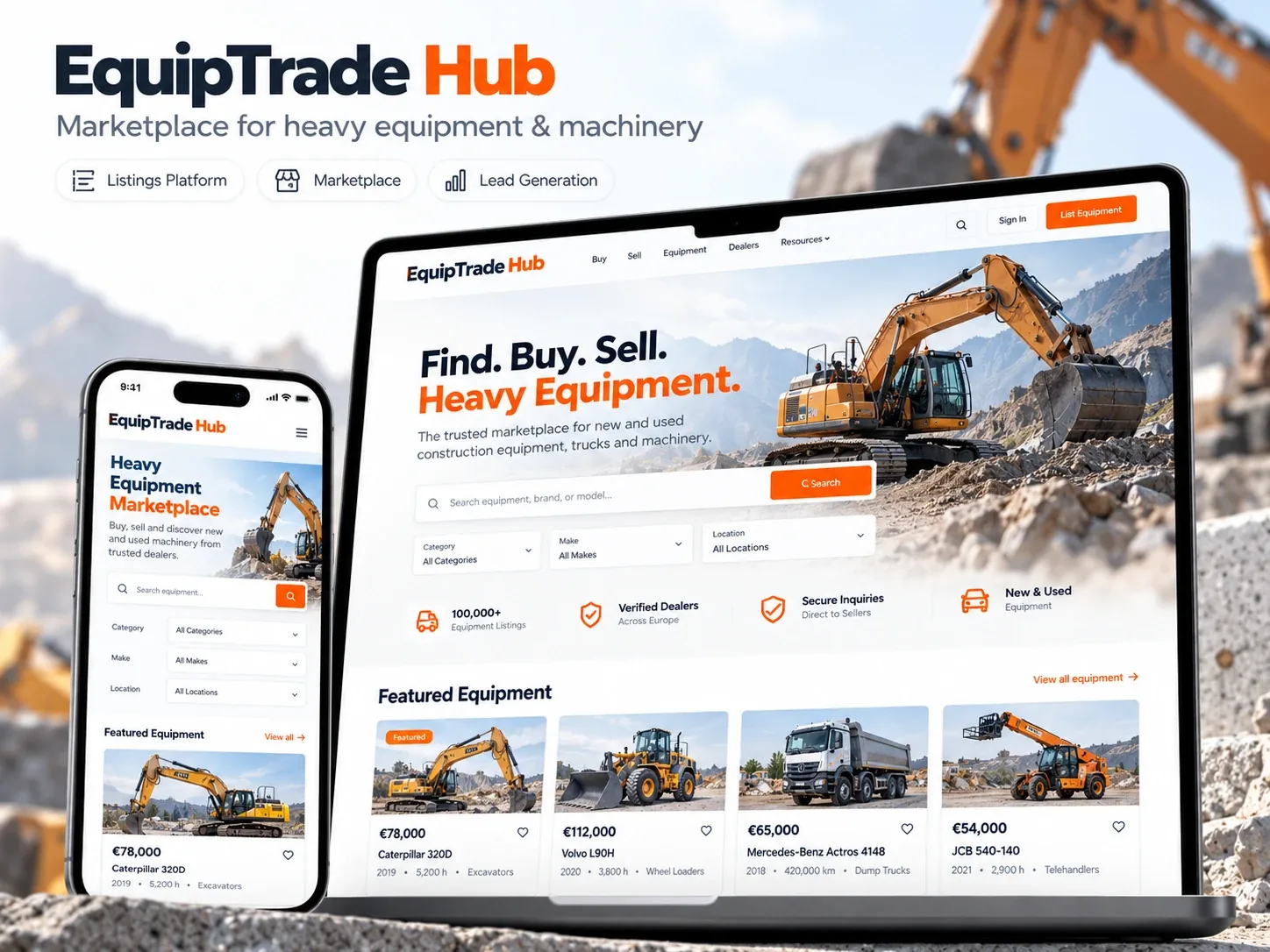 EquipTrade Hub — Маркетплейс важкої техніки
